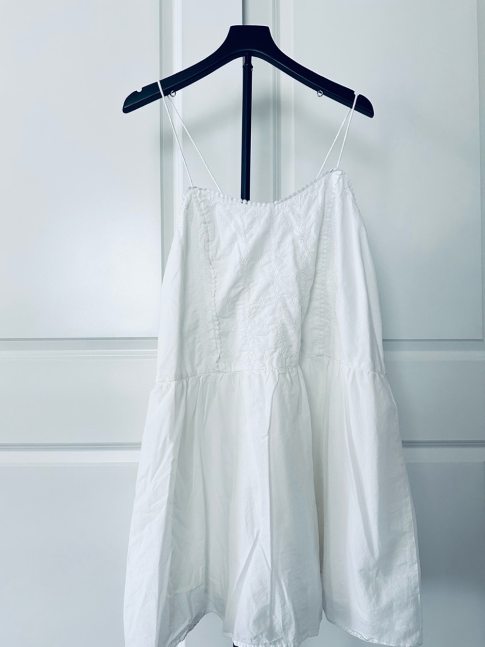Women’s GAP Spaghetti Strap White Lined Sundress Size XL